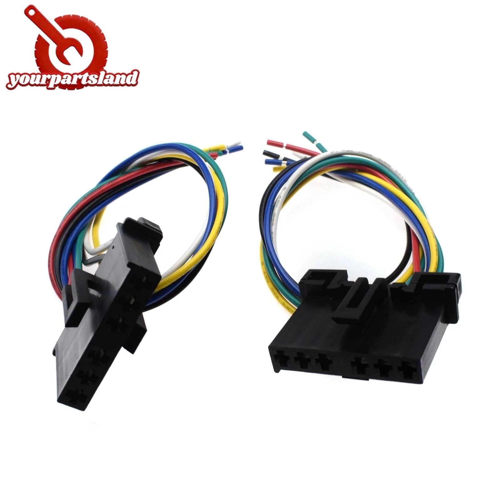 2PCS Rear Stop Tail Lamp Wiring Harness Loom Repair Cable for Ford Transit 00-15 6B93BC-57