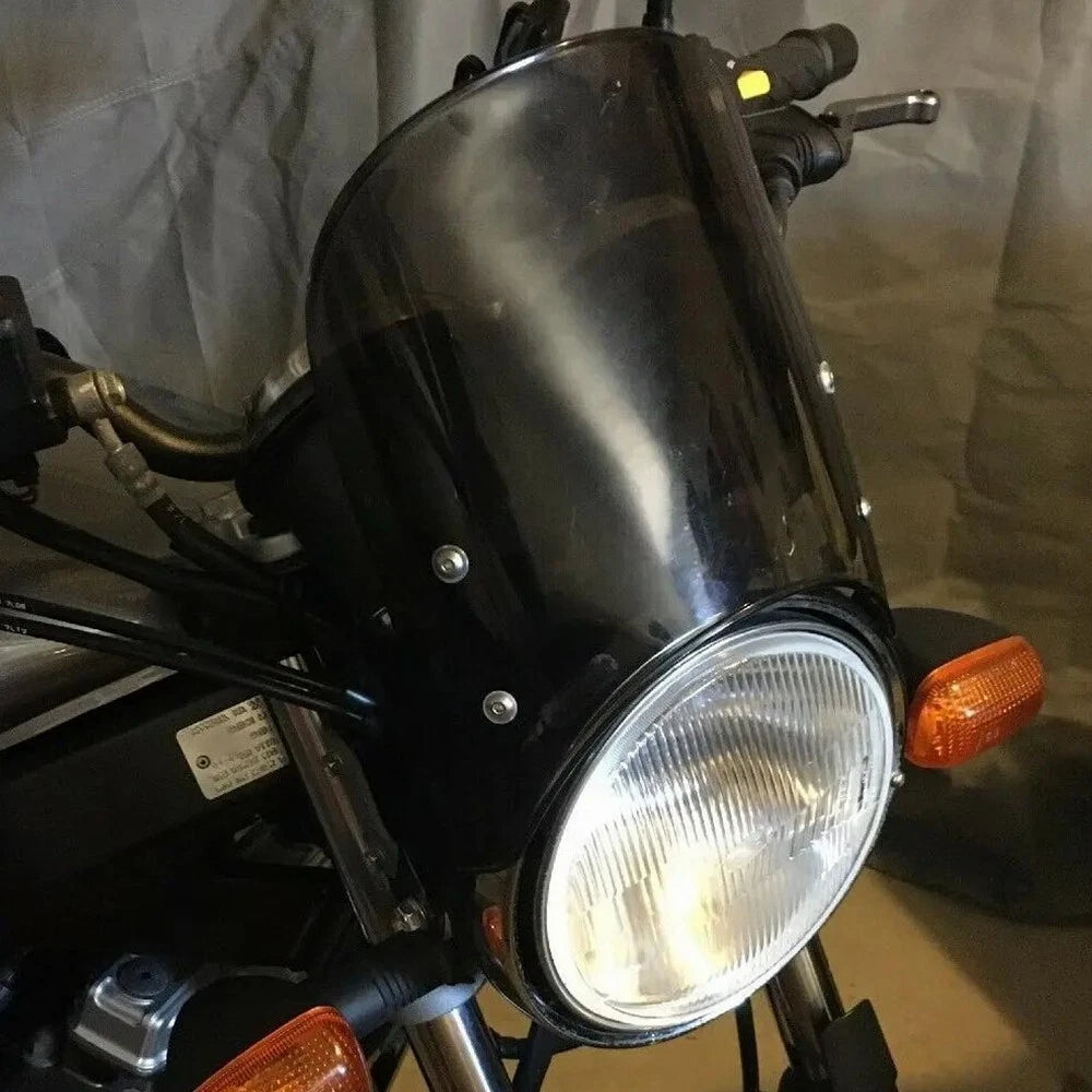 Motorcycle Headlight Fairing Windshield Windscreen 5-7" Round For YMH EOA 6B93BC-57
