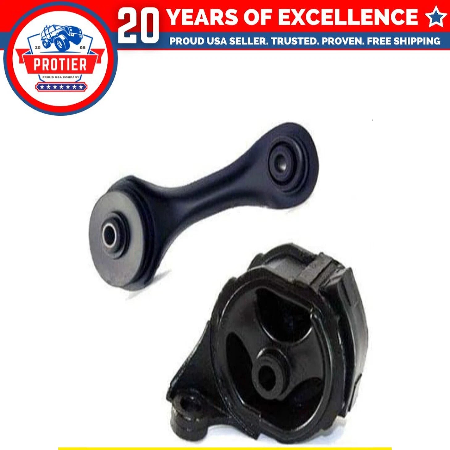 Fits 1990-1993 Honda Accord 2.2L Front Left Motor & Front Torque Strut Mount 6B93BC-57