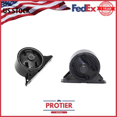 Front & Rear Motor Mount 2PCS Set Fit 97-02 Mitsubishi Mirage 1.5/1.8L Manual 6B93BC-57