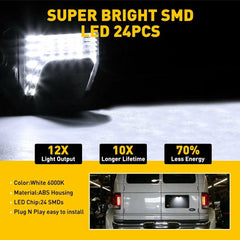 For Ford E150 E250 E350 E450 Econoline Van Rear License Plate Light Lamp OEM 6B93BC-57