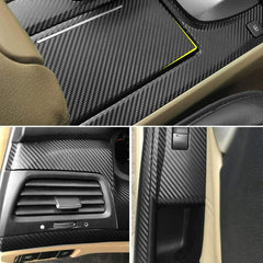 Interior Center Console Carbon Fiber Molding Sticker Decals For Honda Accord 8th