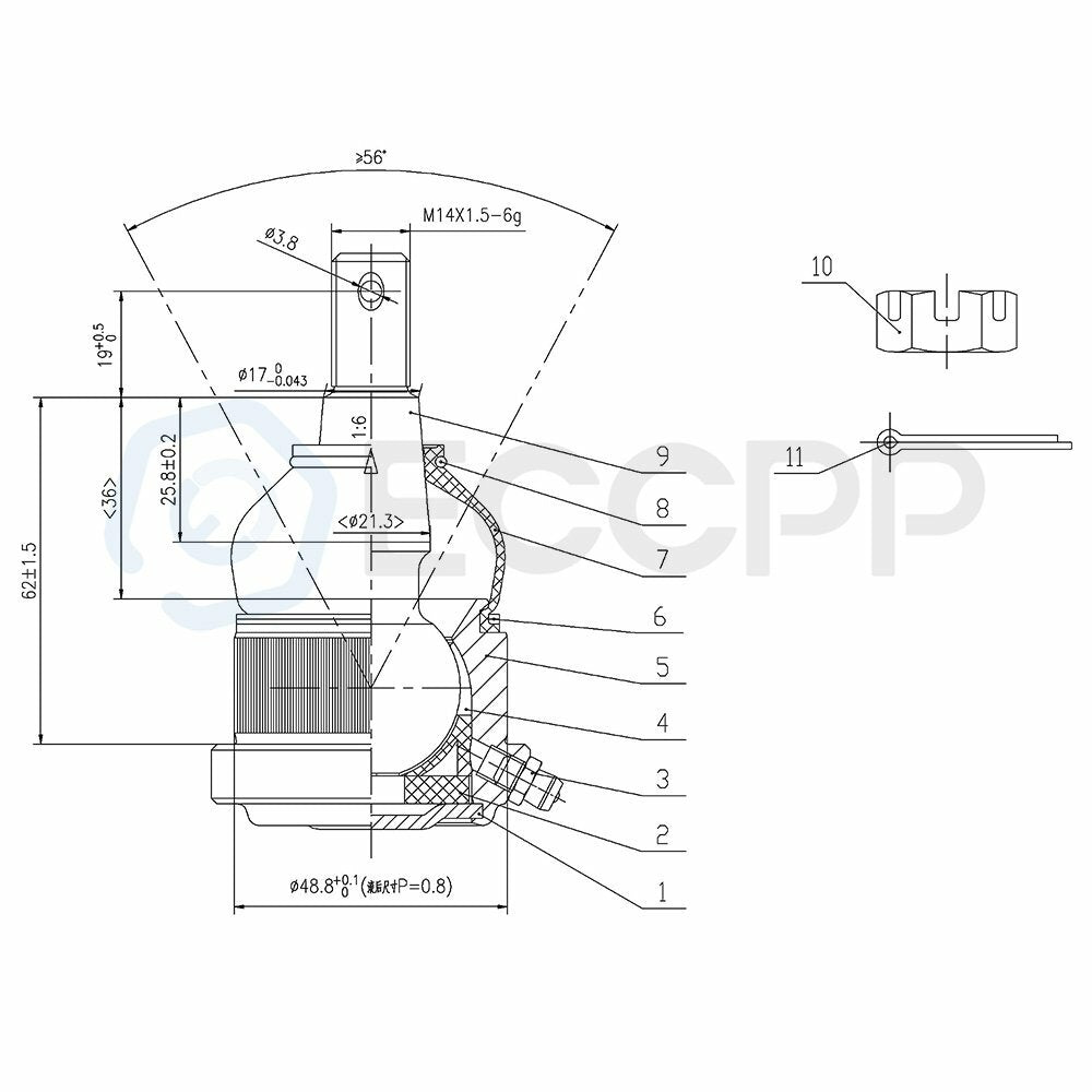 8PCS Front Tie Rods Ball Joints Sway Bars Suspension Fits 2006-2007 Jeep Liberty 6B93BC-57