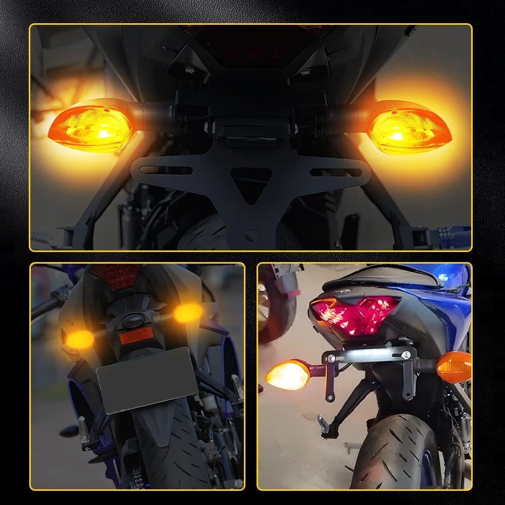 2X Front /Rear Turn Signal Amber For Yamaha YZF R3 2015-2021/YZF R1 2002-2014 EA 6B93BC-57