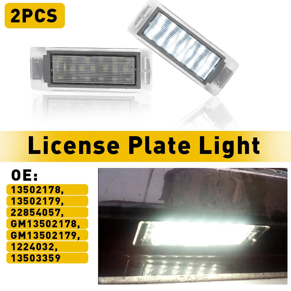 LED License Plate Light For Chevy Corvette Cadillac Buick Acadia GMC 2012 -2020 6B93BC-57