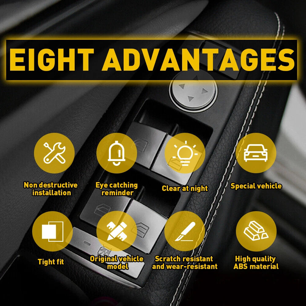 For Mercedes-Benz GLA CLA GL ML Lift Window Button Switch Button Cover Trim EOA 6B93BC-57