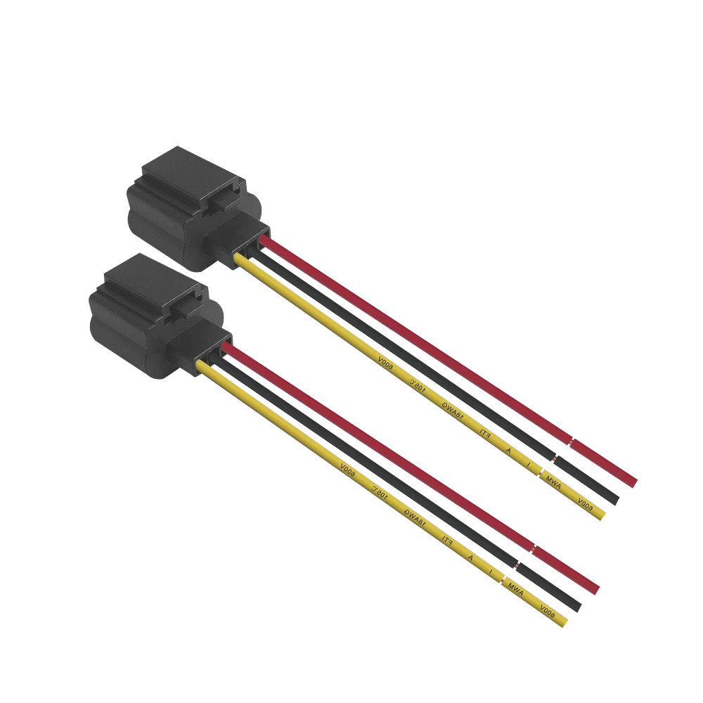 2X Front Turn Signal Light Bulb 9008 H13 Socket Harness Wire Car Accessories 12V 6B93BC-57