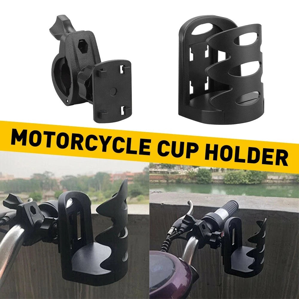 Black Bottle Drink Motorcycle Cup Holder Universal Mount for ATV Bicycle EOA 6B93BC-57