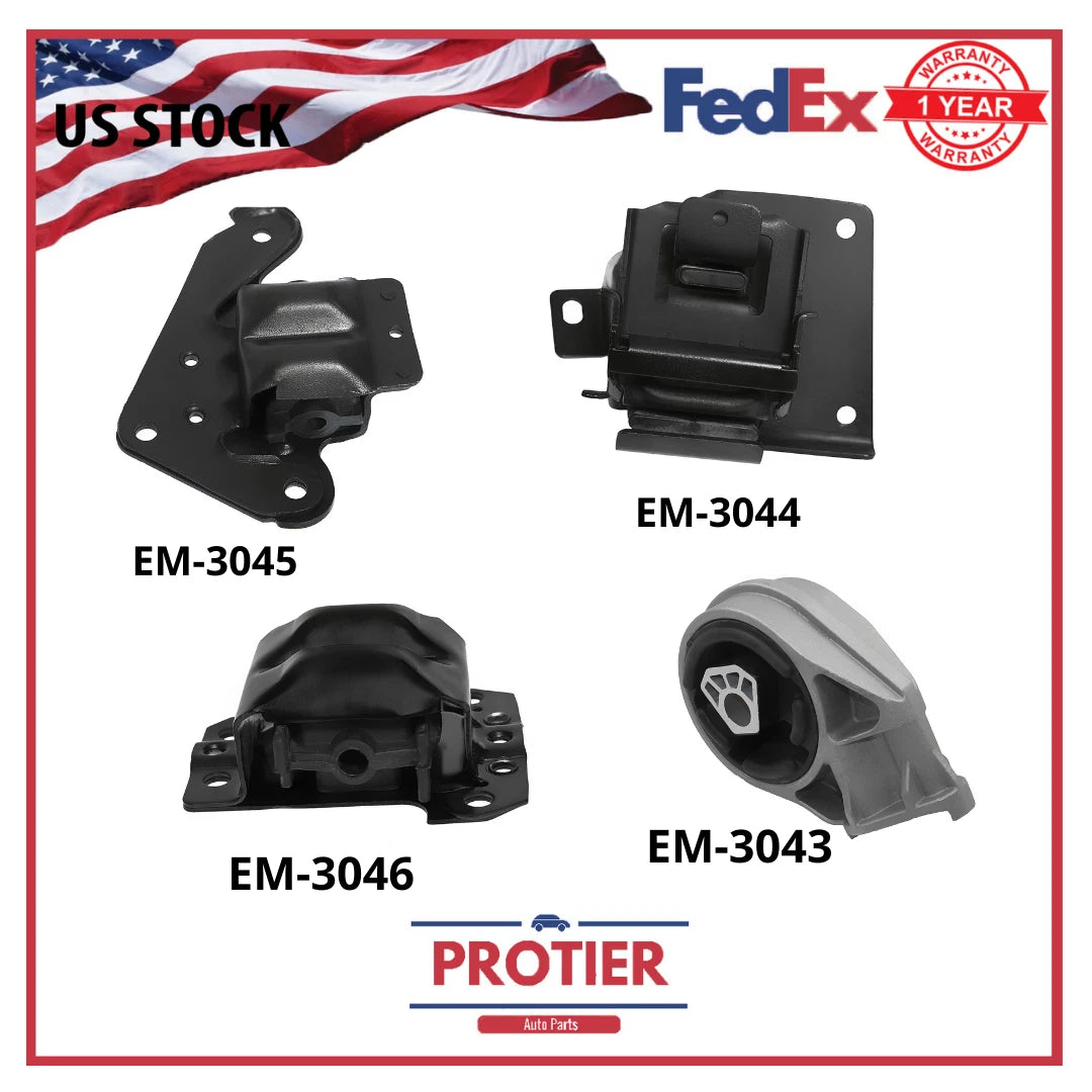 Engine & Trans Mount Fits 4PCS For Chevrolet Pontiac GMC Saturn Car/Truck 93- 08 6B93BC-57