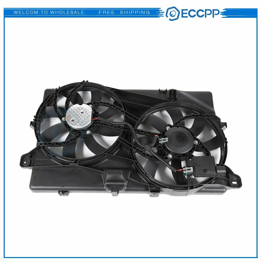 Radiator Condenser Cooling Fan Assembly For 2011 2012 2013 2014 Ford Edge 3.7L 6B93BC-57