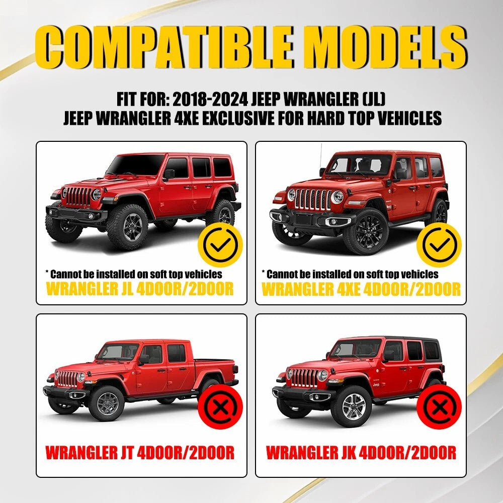 Rear Defogger Cable Cover For 2018-2024 Jeep Wrangler JL Jeep Wrangler USA EOA 6B93BC-57