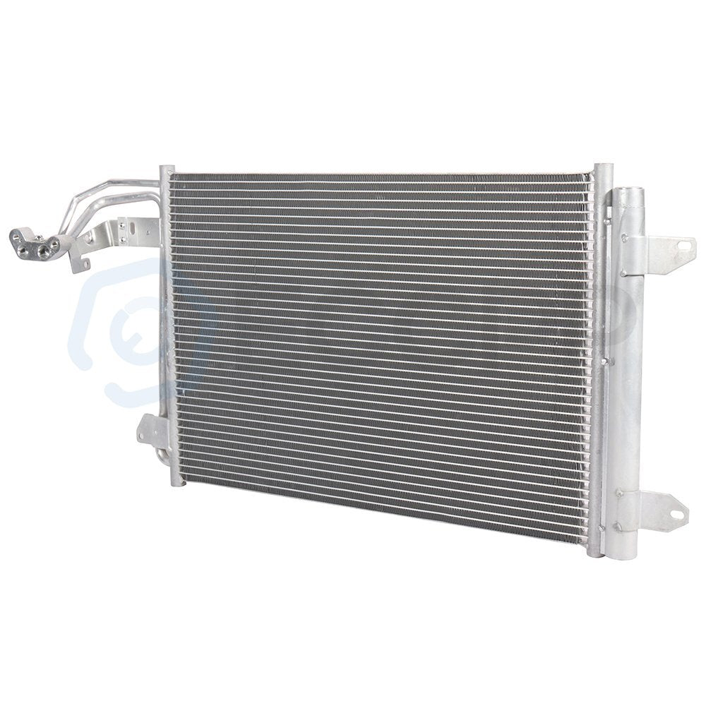 Electric AC Condenser Cooling Fan Kit For 2006-2010 2011-2014 Volkswagen Jetta 6B93BC-57