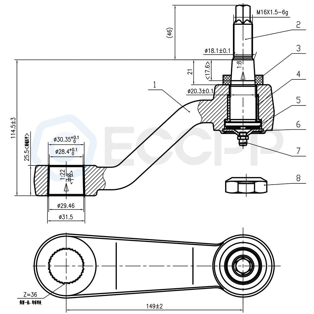 8set Front Tie Rods Idler Arm Pitman Arm Fits Dodge Ram 1500 2500 3500 Steering KOEEP