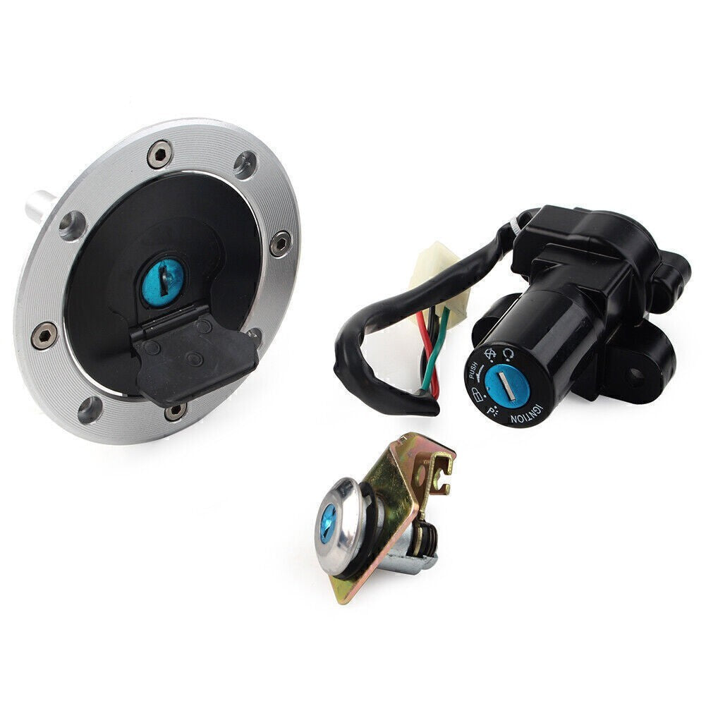 Lock Set Ignition Switch Fuel Gas Tank Cap w/Keys for Suzuki GS500 2001-2012 6B93BC-57