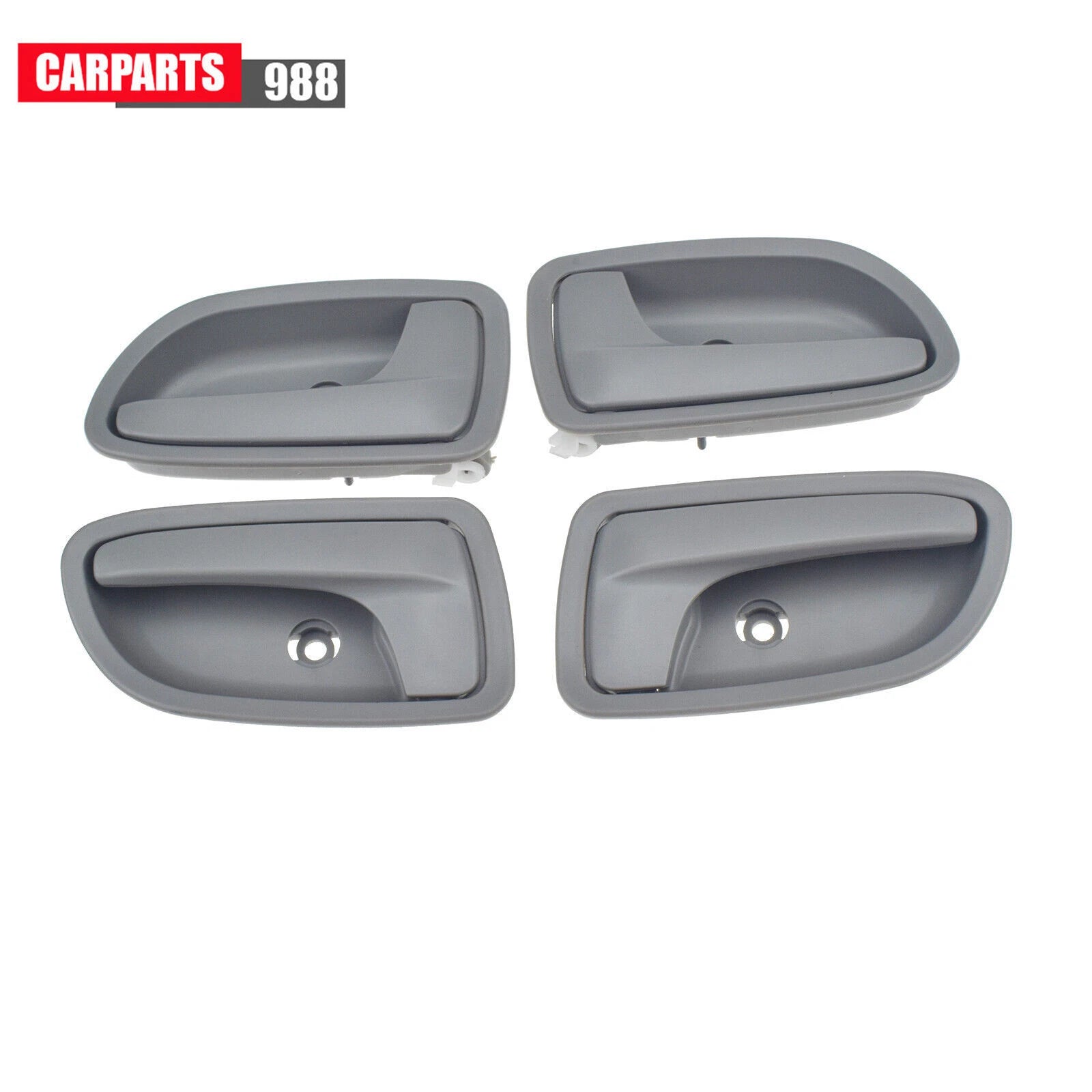 Set of 8 Outside Black & Inside Gray Door Handle For 2003 2004-2005 Kia Rio 1.6L 6B93BC-57