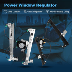 For 2002-2009 GMC Envoy Front LH RH Power Window Regulator With Motor