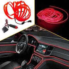LED Auto Interior Atmosphere Strip Wire Light Car Decorative 5M Accessories 6B93BC-57