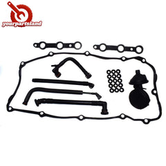 PCV Crankcase Vent Valve Breather Hose & Valve Cover Gasket Kit For BMW E46 325i 6B93BC-57