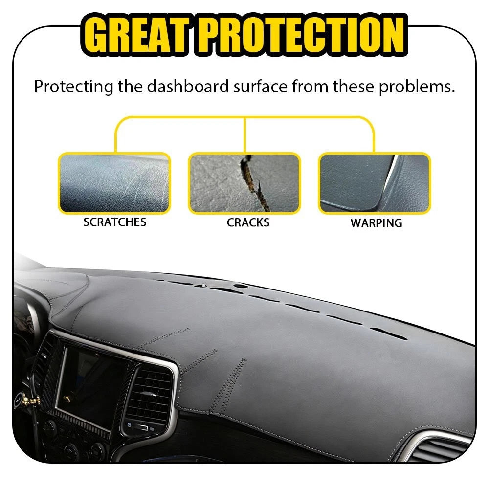 For Jeep Grand Cherokee 2011-17 Leather Car Dashboard Cover Dash Protector Mat A 6B93BC-57