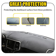 For Jeep Grand Cherokee 2011-17 Leather Car Dashboard Cover Dash Protector Mat A 6B93BC-57