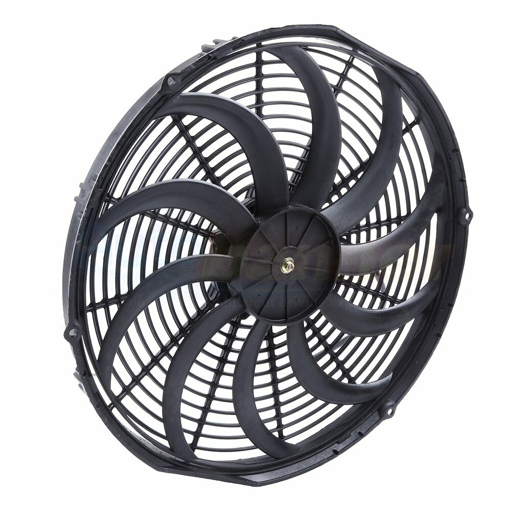 Condenser Radiator Cooling Fan Universal 16" Inch For 1999 2000-2017 Ford F-350 6B93BC-57
