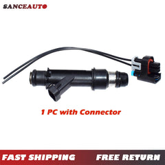 Fuel Injector & Connector For Buick Chevrolet Camaro Pontiac 3.8L V6 25323972 6B93BC-57