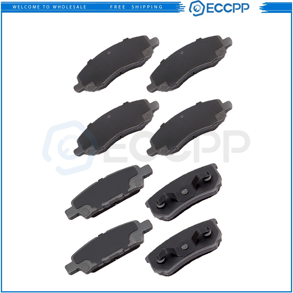 8X Front Rear Ceramic Brake Pads For 200 Sebring Avenger Caliber Compass Patriot 6B93BC-57