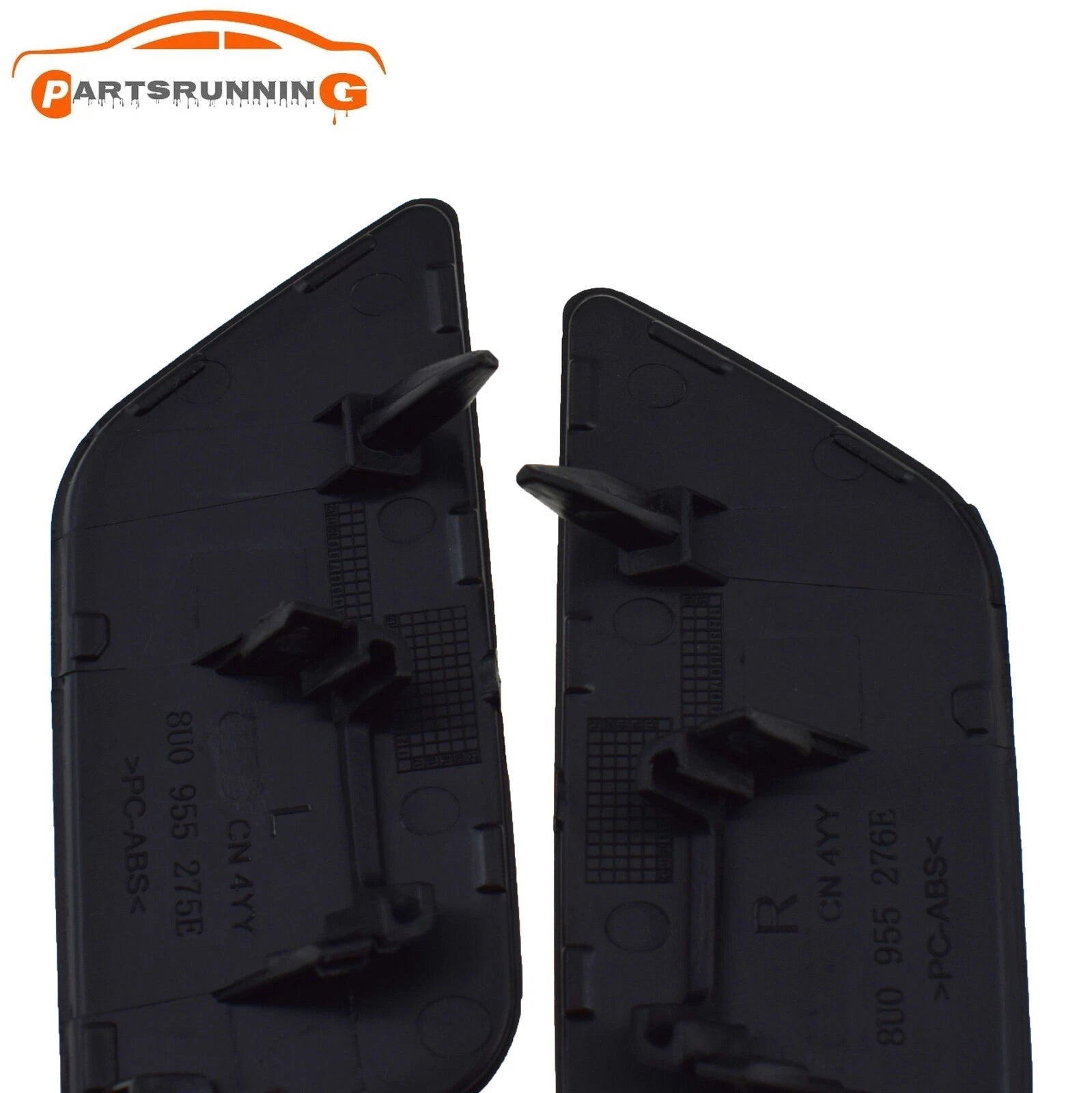 For Audi Q3 2015-2018 Front Bumper Headlight Headlamp Washer Nozzle Jet Cap Pair 6B93BC-57