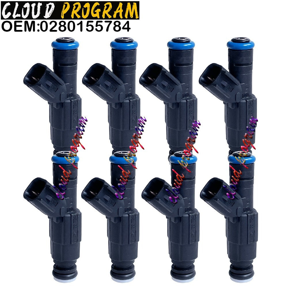 8X Fuel Injectors 0280155784 For 2000-2005 Cadillac Aurora Dodge Ram 5.2L V8 6B93BC-57