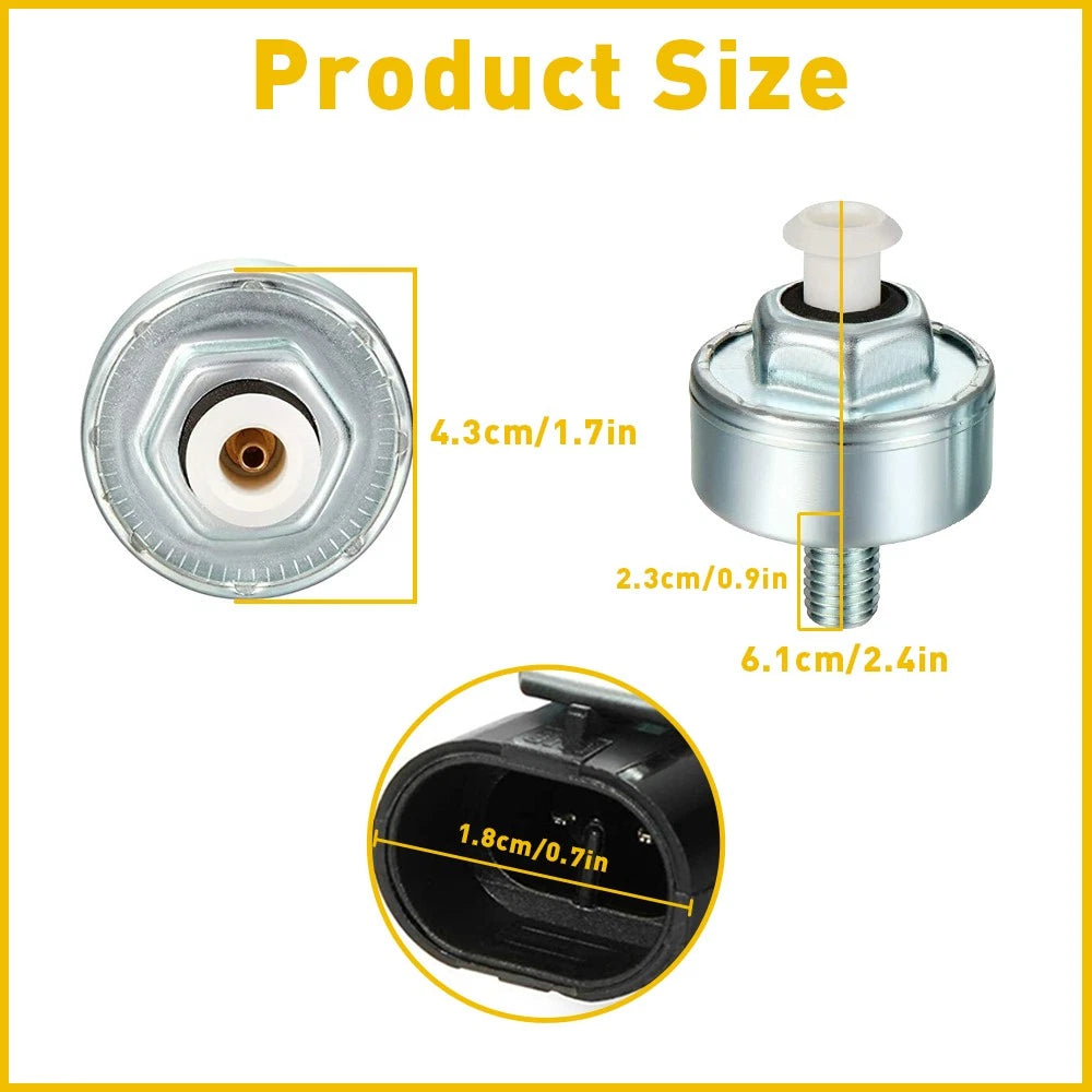 Knock Sensor with Harness Kit Set for Chevy GMC Silverado Sierra Cadillac USEOA 6B93BC-57