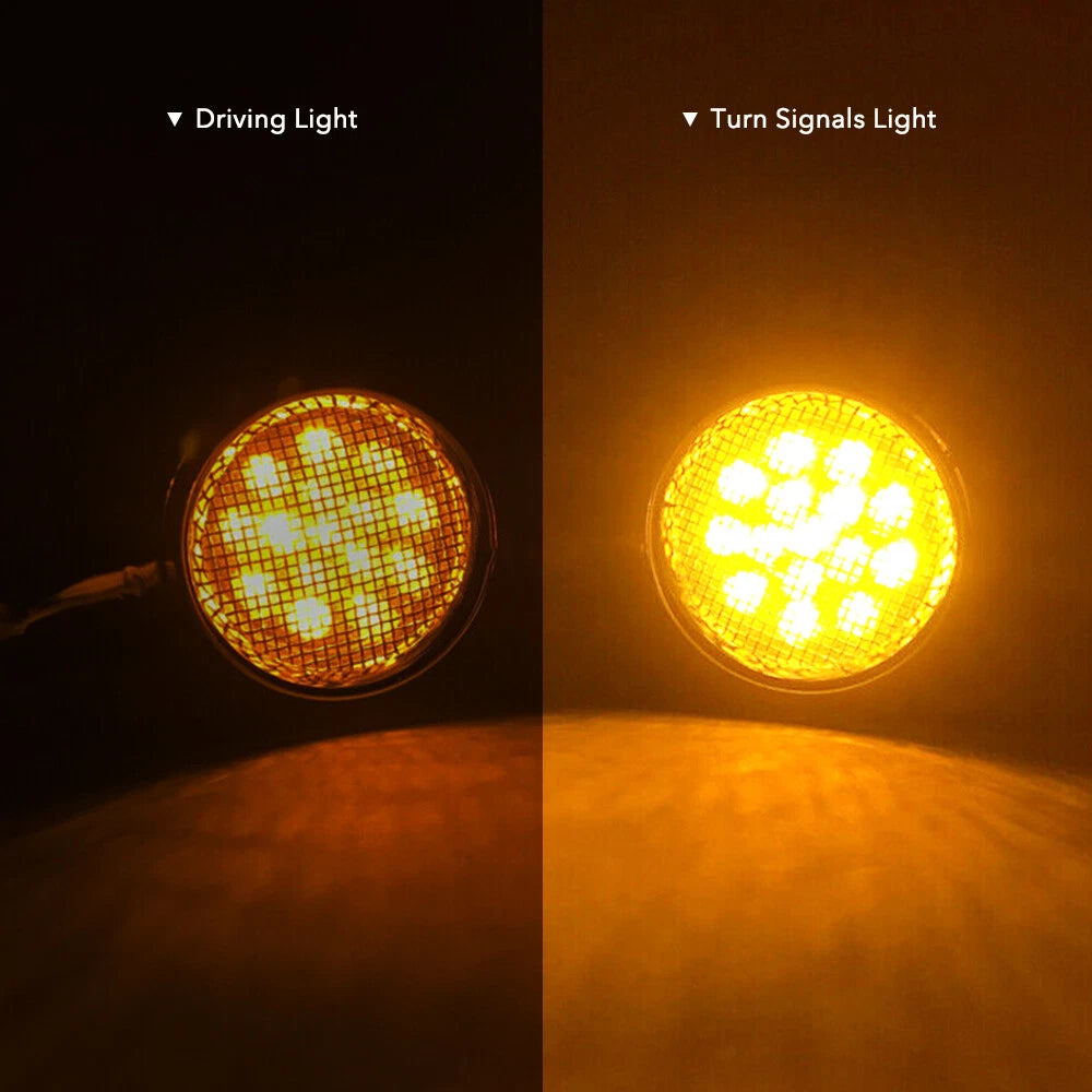 Motorcycle Turn Signals Indicator Blinker Lights Amber Bullet For Suzuki EOA 6B93BC-57