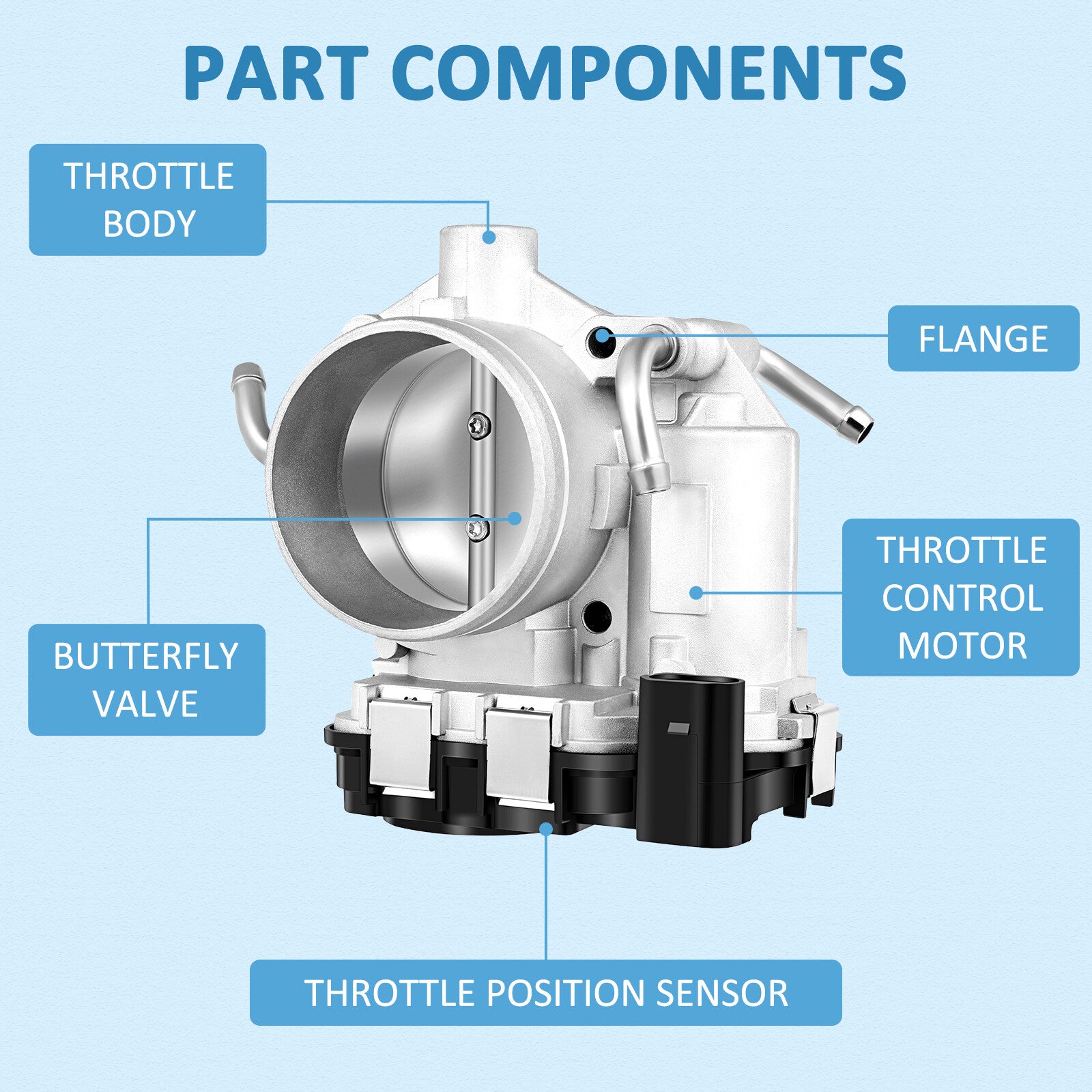 For Volkswagen Jetta Bora 2005-2007 Beetle Rabbit 2006-2007 2.6L Throttle Body 6B93BC-57