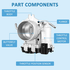 For Volkswagen Jetta Bora 2005-2007 Beetle Rabbit 2006-2007 2.6L Throttle Body 6B93BC-57