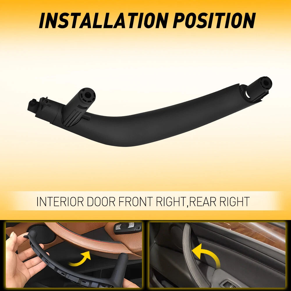 Passenger Side Black Interior Door Pull Handle for BMW X5 F15 X6 F16 2014-2018 A 6B93BC-57