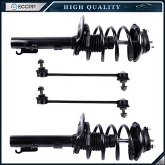 For 06-07 Ford Focus Front Complete Strut Sway Bar End Link Kit Set 4pc 6B93BC-57