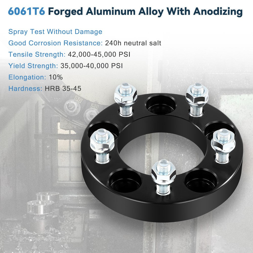 2 Pcs 1" 5x4.5 Wheel Spacers 12x1.25 For Subaru Legacy Outback Impreza WRX STI 6B93BC-57