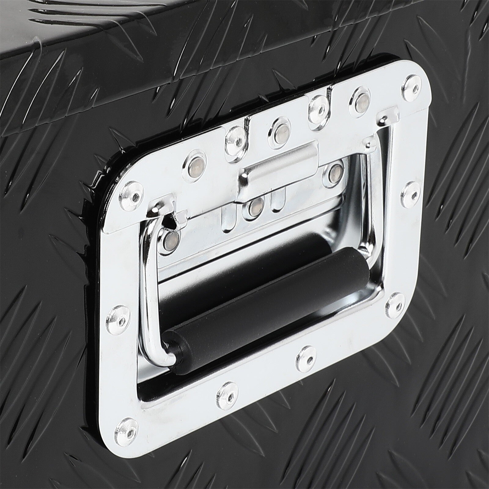 39"X13"X10" Black Aluminum Trailer Storage Tool Box Pickup Truck Bed Lock 6B93BC-57