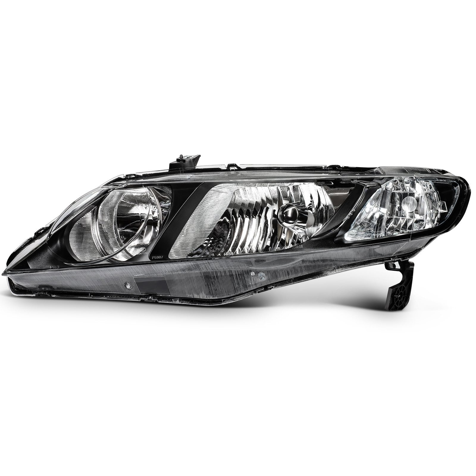ECCPP Headlights Assembly For Honda Civic 1.8L 2.0L 2006-2011 Pair Kit Black 6B93BC-57