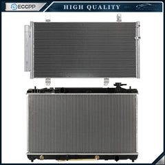 Aluminum Radiator & AC Condenser Cooling Kit For 2007-2011 Toyota Camry 6B93BC-57
