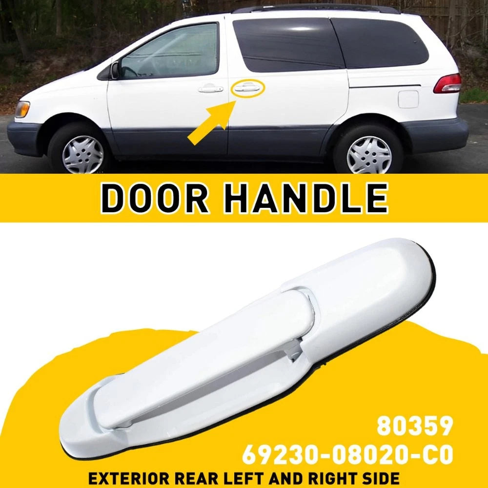 Rear Left Right Sliding Door for Handle 1998-2003 Toyota Sienna 040 White EOA 6B93BC-57