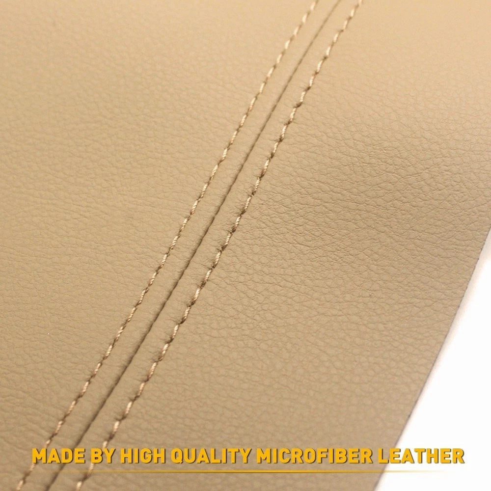 Gray/Beige Center Console Lid Armrest Leather Cover for 2007-2011 Toyota Camry A 6B93BC-57