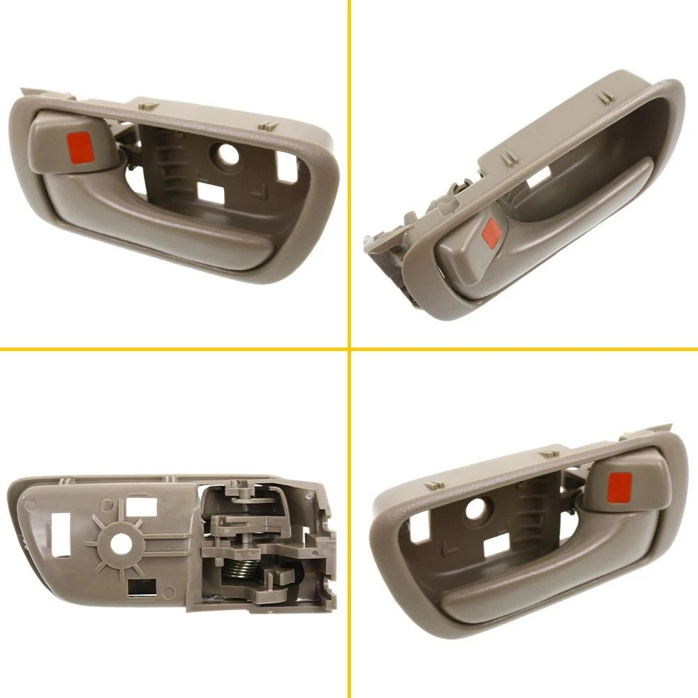 Door Set Handle For 2002-2006 Toyota Camry Front & Rear Inner Beige Plastic 4Pc 6B93BC-57
