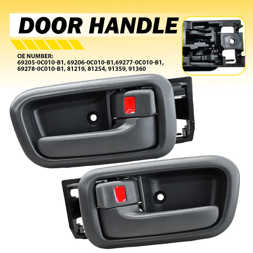 For 2000-2006 Toyota Tundra Gray Door Handle Inside Front Driver Passenger Side 6B93BC-57