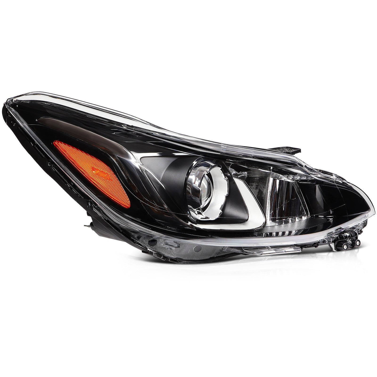 ECCPP Headlights Assembly For Chevrolet Spark 1.4L 2019-2022 Pair Black Amber 6B93BC-57
