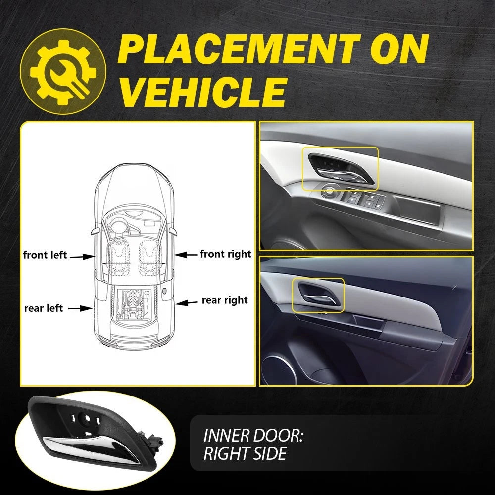 Interior Door Handle Right Passenger For 2011 12 13-2015 Chevy Cruze 95213026 EA 6B93BC-57