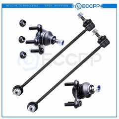 Front 2x Lower Ball Joints 2x Sway Bar Link Kit for 2006-2009 Audi A3 Quattro 6B93BC-57
