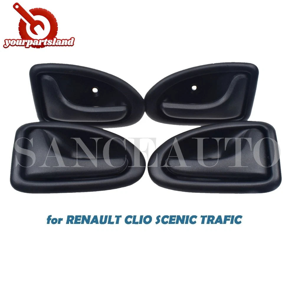4PCS Left Right Inside Interior Door Handle for RENAULT CLIO SCENIC TRAFIC 6B93BC-57