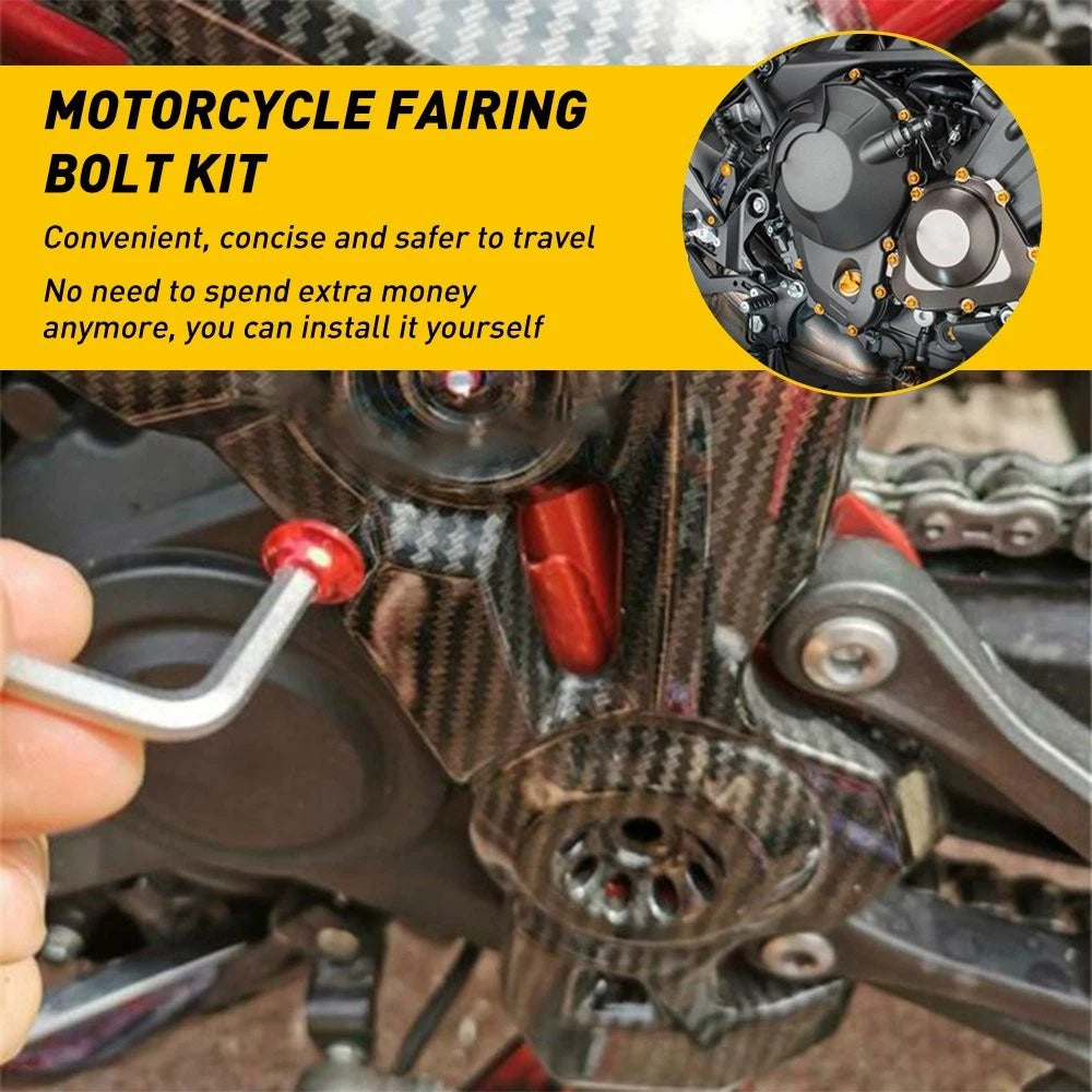 Complete Red Fairing Bolt Kit Body Screw for SUZUKI 2006 2007 GSXR 600 750 6B93BC-57