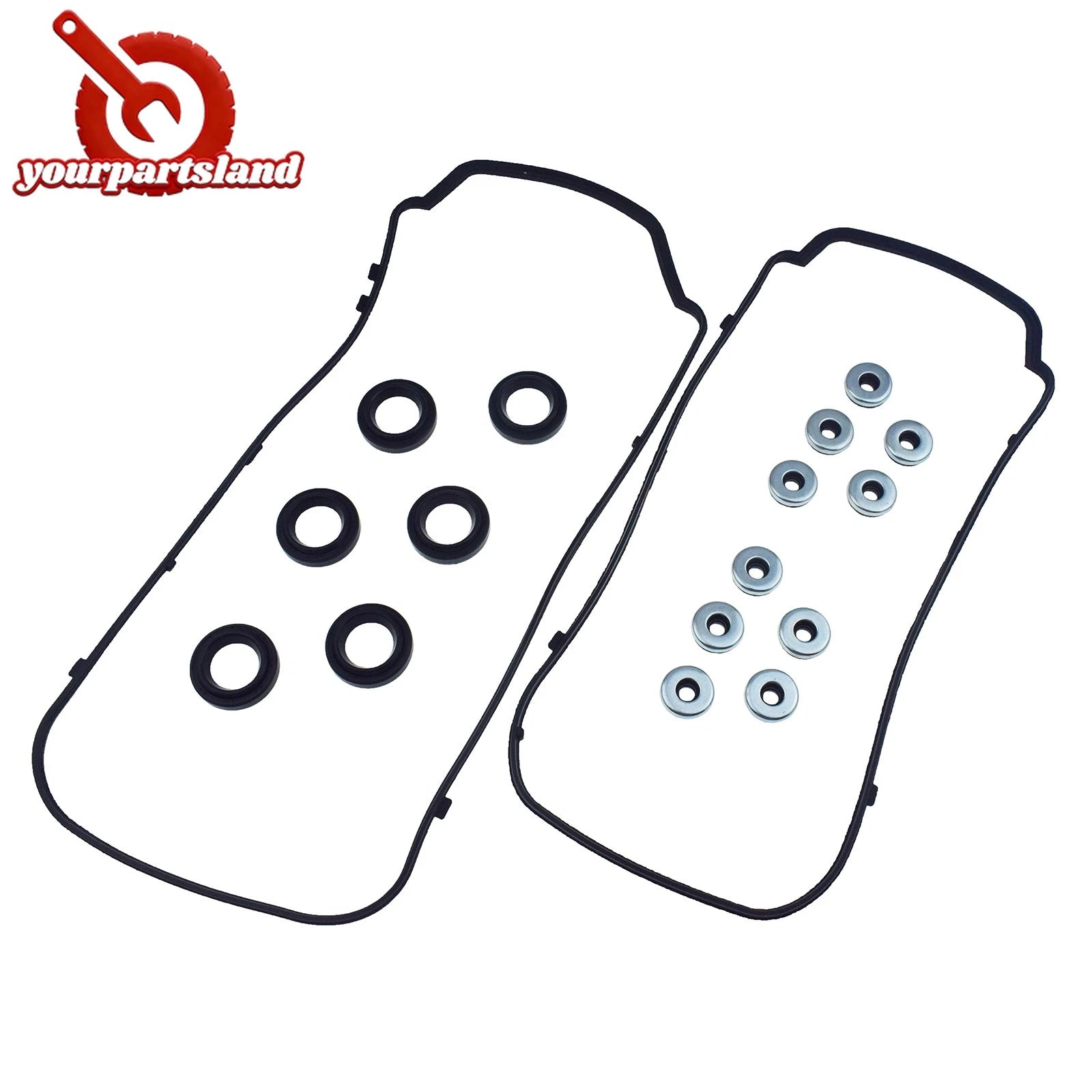 Front / Rear Valve Cover Gasket Kit For Honda Acura PILOT MDX V6 Cylinders 08-17 6B93BC-57