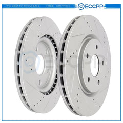Front Brake Discs Rotors For Chrysler Pacifica Dodge Journey Volkswagen Routan 6B93BC-57